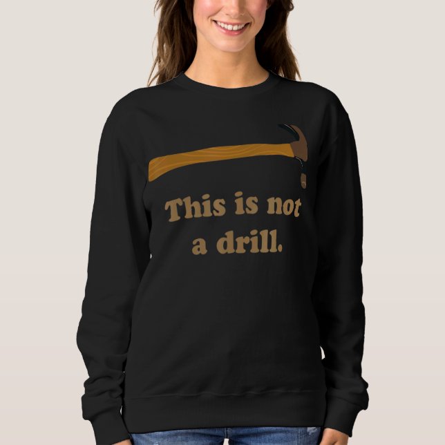 Sweatshirt Marteau Ce N'Est Pas Un Fabriquant (Devant)