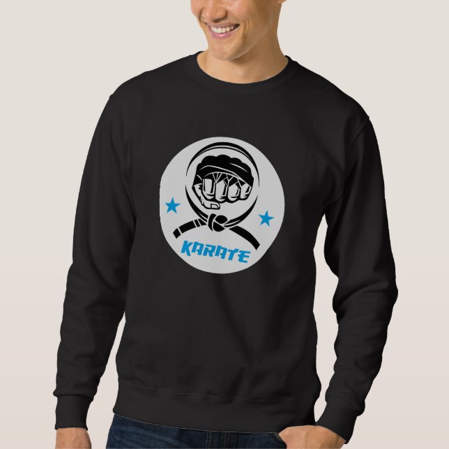 Sweatshirt Martial Arts Karate Black Belt (Devant)