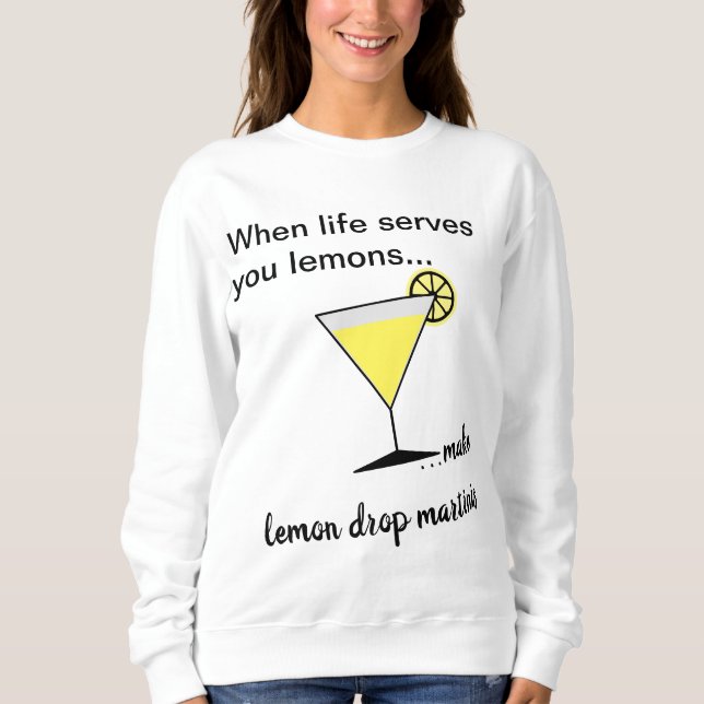 Sweatshirt Martini à la goutte de citron vert (Devant)