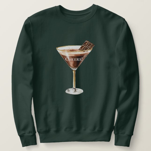 Sweatshirt Martini au chocolat (Design devant)