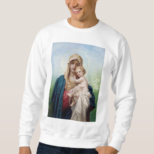 Sweatshirt Mary tenant Jésus (Devant)