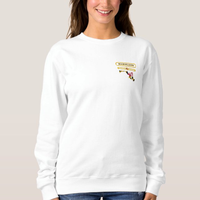 SWEATSHIRT MARYLAND MAP, MARYLAND, USA. SAMER BRASIL (Devant)