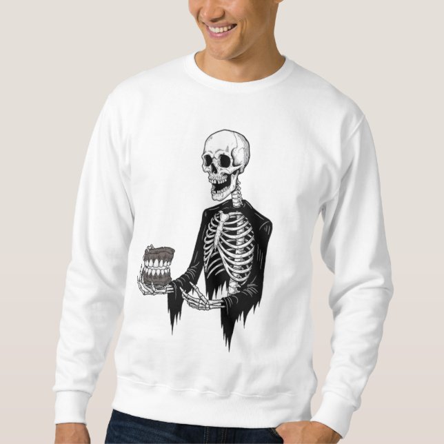 Sweatshirt masculin avec squelette (Devant)