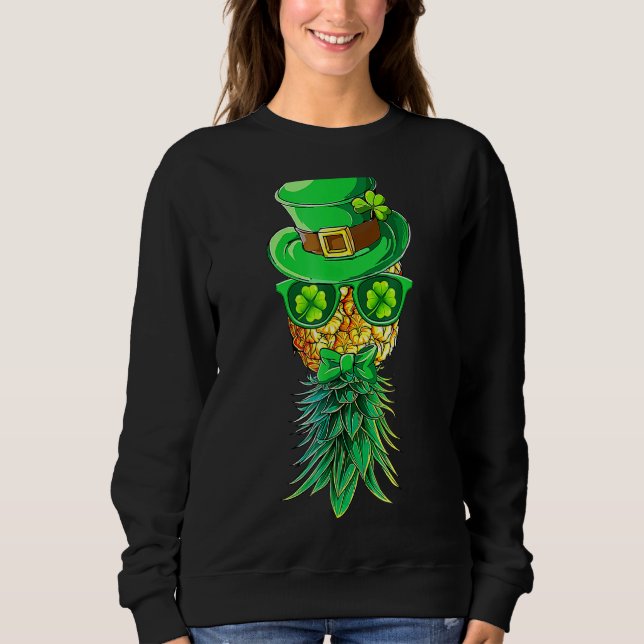 Sweatshirt Mask Swinger à l'envers de l'ananas St Patrick S D (Devant)