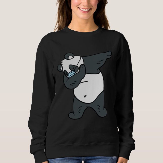 Sweatshirt Masque de Panda Dabbing (Devant)