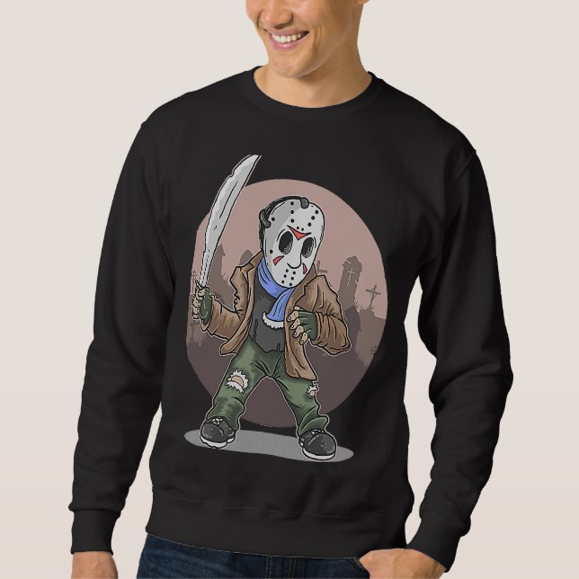 Sweatshirt Masque d'horreur Halloween cauchemar (Devant)