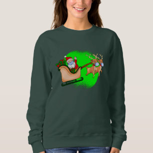 Sweatshirt masque facial covid santa claus rennes xmas
