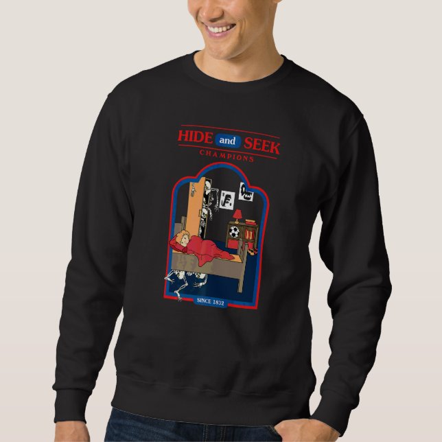 Sweatshirt Masquer Et Chercher Champion Depuis 1832 Monster S (Devant)