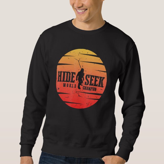 Sweatshirt Masquer Et Chercher Champion Du Monde Big (Devant)