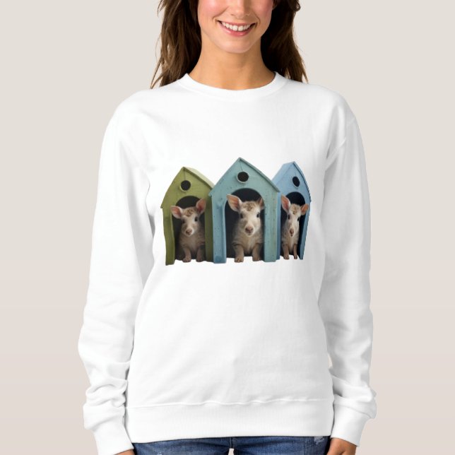 Sweatshirt Masquer et rechercher les animaux (Devant)