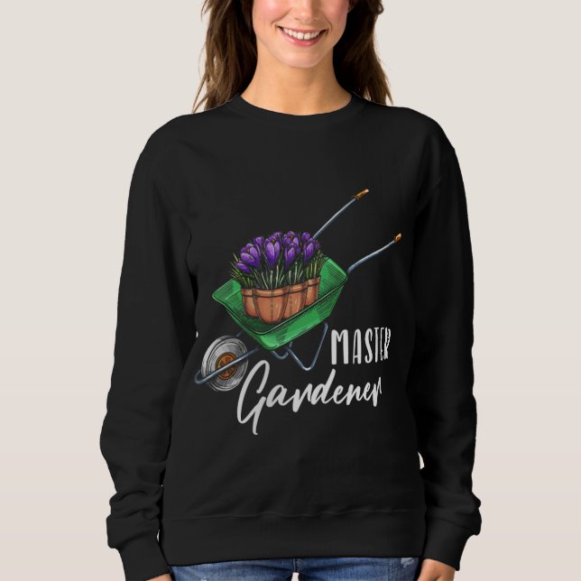 Sweatshirt Master Gardener Fleurs Plantes Jardin Jardin Bo (Devant)