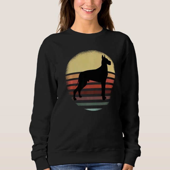 Sweatshirt Mastiff allemand Great Dane Retro 11 (Devant)