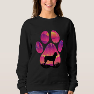 Sweatshirt Mastiff Anglais Patte Maman Papa Chien Femmes Homm