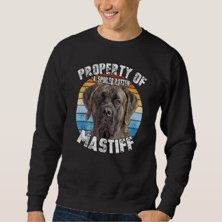 Sweatshirt Mastiff Brindle Retro Property Of