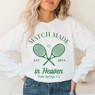 Sweatshirt Match Fabriqué Dans Le Ciel Club De Tennis Bachelo