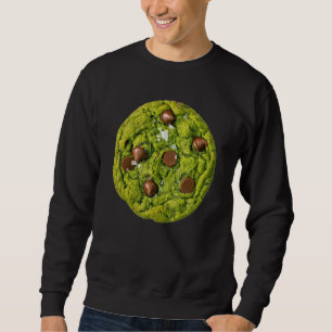 Sweatshirt Matcha Cookie Chocolate Chip Costume Cookie Vert