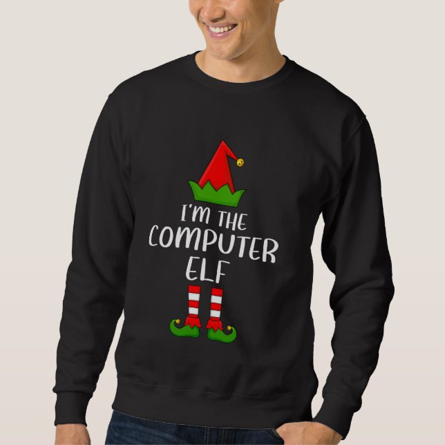 Sweatshirt Matching Family Group I'm The Computer Elf Christm (Devant)