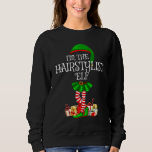 Sweatshirt Matching Family Group Je suis le coiffeur Elf Chri