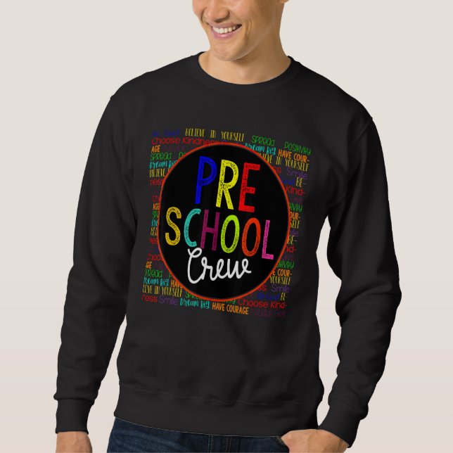 Sweatshirt Maternelle retour à l'école (Devant)