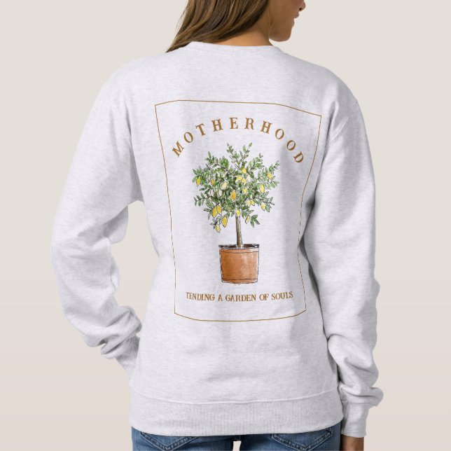 Sweatshirt Maternité Soignant un citronnier (Dos)