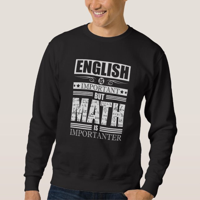 Sweatshirt Math Citation Mathématiques Geek Nerd Algebra Coun (Devant)