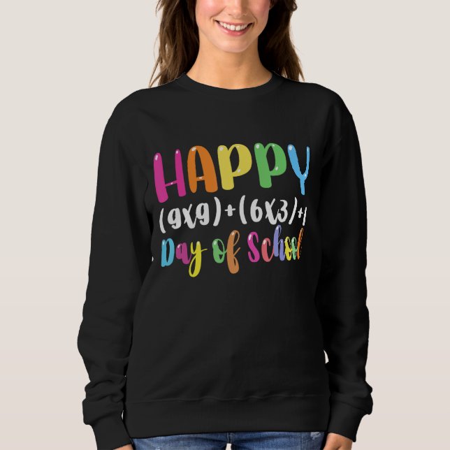 Sweatshirt Math Formula 100 Jours De L'École Enseignant Garço (Devant)