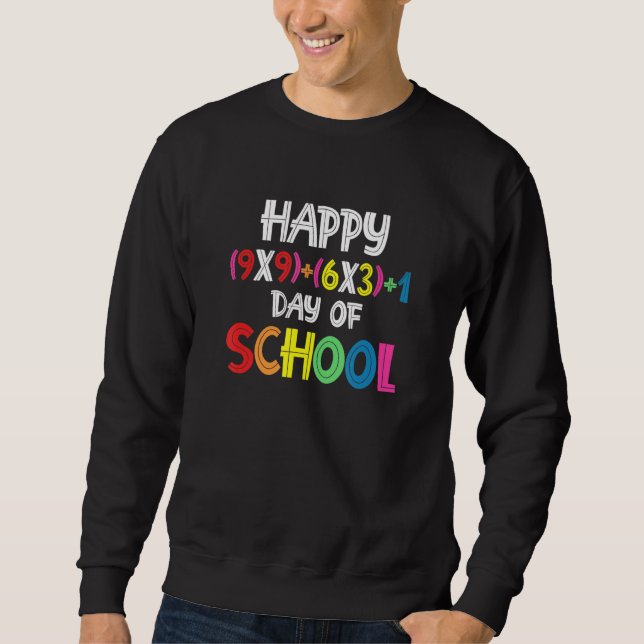 Sweatshirt Math Formula 100 Jours De L'École Enseignant Garço (Devant)