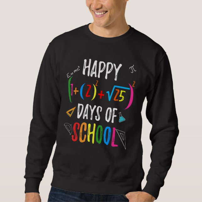Sweatshirt Math Formula 100 Jours d'école pour professeur de  (Devant)