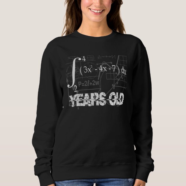 Sweatshirt Math Geek Intégral 18e Anniversaire 18 ans, Amusan (Devant)