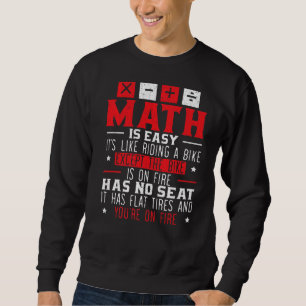 Sweatshirt Math Geek mathématicien algèbre nombre équation S