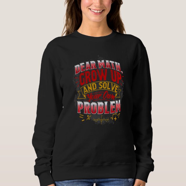 Sweatshirt Math Math Pour Les Enseignants Citations Math (Devant)