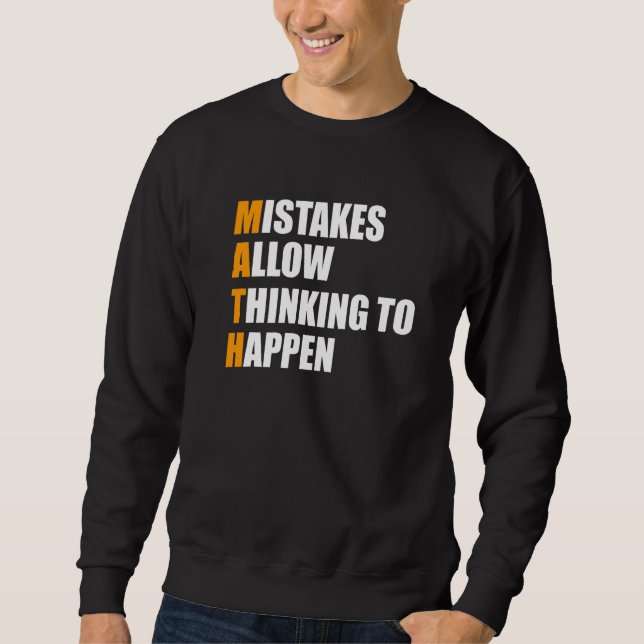 Sweatshirt Mathématiques Mathématiques Nerd Amusement 2 (Devant)