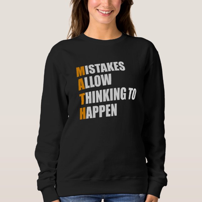 Sweatshirt Mathématiques Mathématiques Nerd Amusement 2 (Devant)