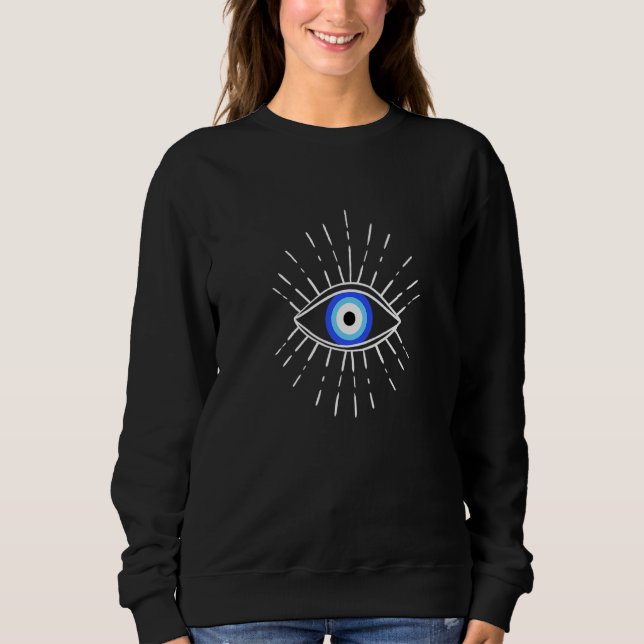 Sweatshirt Mati Oeil Pour Les Fans Grecs (Devant)