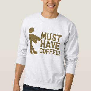 Sweatshirt Matin Java d'intoxiqués de café