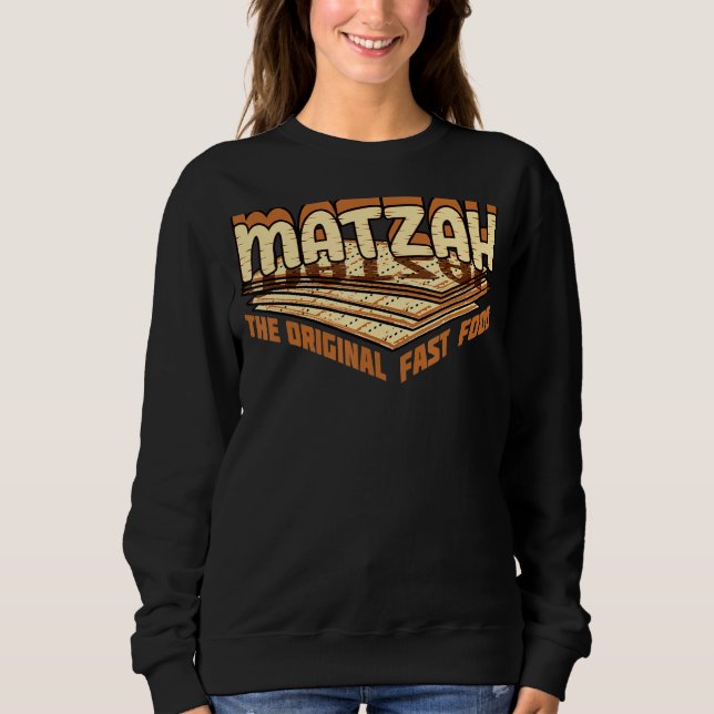 Sweatshirt Matzah La Pâque Juive Originale De Restauration Ra (Devant)