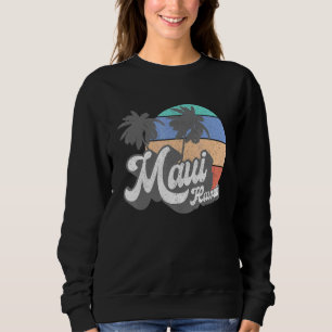 Sweatshirt Maui Hawaii Hawaii Beach Surfing Re de l'année 70
