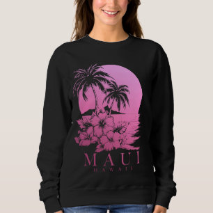 Sweatshirt Maui Hawaii Hibiscus Hawaii Fleurs Hawaiiennes Sou
