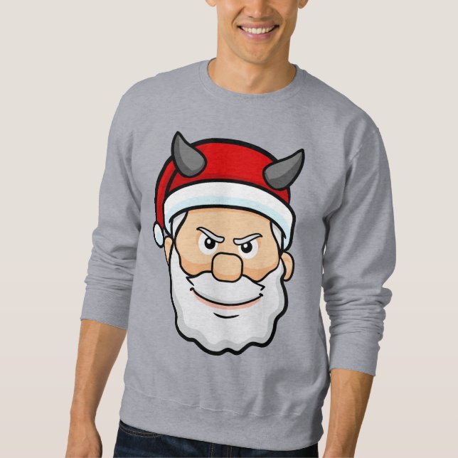 Sweatshirt mauvais Noël mauvais père Noël (Devant)