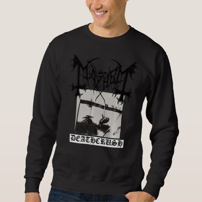 Sweatshirt Mayhem Deathcrush Original Avant et Arrière Imprim (Devant)