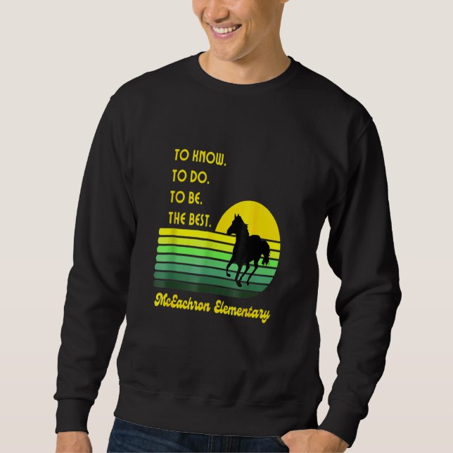 Sweatshirt Mceachron Élémentaire Mustangs À Savoir Faire À (Devant)