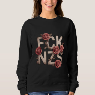 Sweatshirt MDE NZS Floral Contre Droite Pas de Nazis Lgbtq+