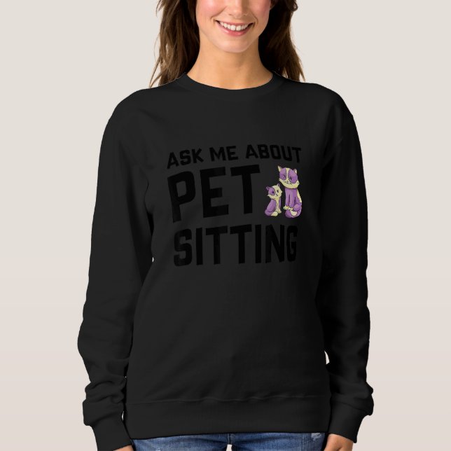 Sweatshirt Me Demander À Propos Animaux Assis Animaux Animaux (Devant)