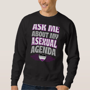 Sweatshirt Me Demander Mon Agenda Asexuel Heart Ace Pride Aes
