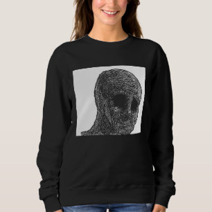 Sweatshirt Mec Wojak Mème Doomer 1
