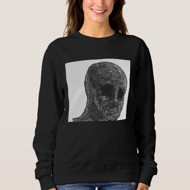 Sweatshirt Mec Wojak Mème Doomer  1 (Devant)