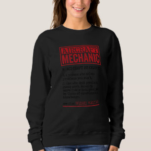 Sweatshirt Mécanicien d'aéronef qui résout des problèmes Avia