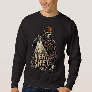 Sweatshirt Mécanicien de nuit Squelette Streetwear Graphique