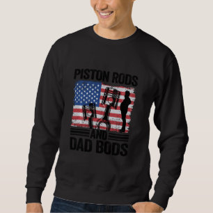 Sweatshirt Mécaniciens Du Drapeau Américain 4 Juillet Tiges D