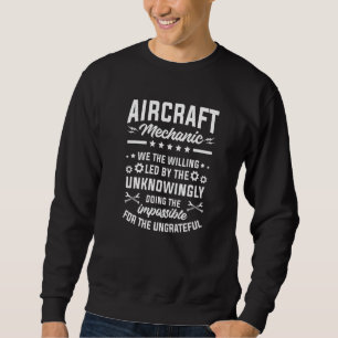 Sweatshirt Mécanique D'Aéronefs Nous La Volonté Dirigée Par L